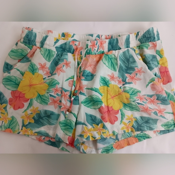 NATURAL REFLECTION Y2K Ready For Spring Floral Pastel Summer Booty Shorts (#640) - Picture 1 of 6